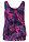 Sujetador de tankini - Negro-lila estampado - bonprix