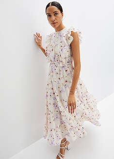 Vestido largo de algodón puro