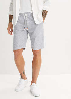 Bermudas de mezcla de lino ligero con corte regular