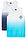 Top (2 unidades) de algodón puro - azul marino+verde agua oscuro estampado - bonprix