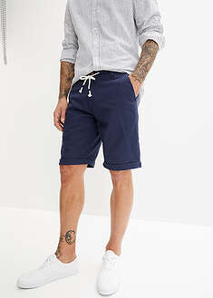 Bermudas de mezcla de lino ligero con corte regular