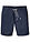 Bermudas de mezcla de lino ligero con corte regular - Azul marino - bonprix