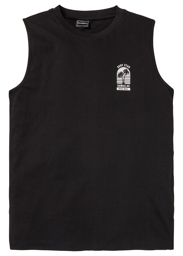 Camiseta sin mangas de corte holgado
