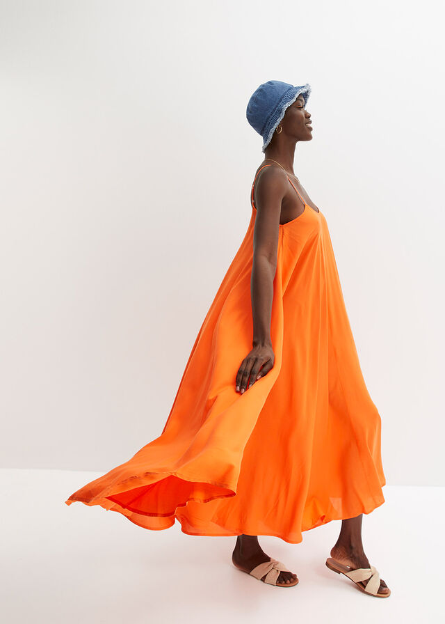 Vestido hot sale largo ancho