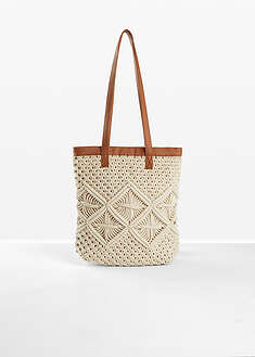 Bolso shopper de macramé