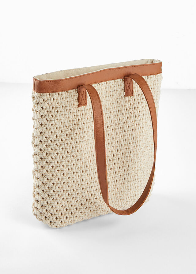 Bolso shopper de macramé