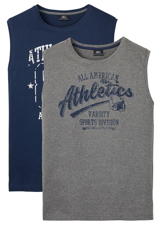 Camiseta de tirantes (2 unidades) de algodón puro