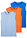 Camiseta de tirantes (3 unidades) - Naranja + azur + azul perla - bonprix