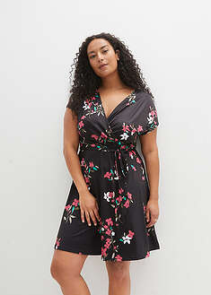 Vestido de punto de diseño cruzado