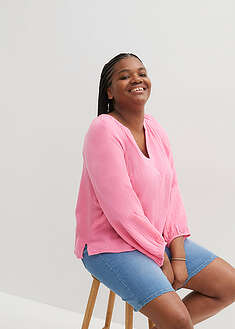 Blusa holgada de muselina