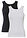 Top de canalé de algodón orgánico puro (2 unidades) - Negro+blanco - bonprix