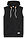 Chaleco de chándal con capucha de suave mezcla de algodón - Negro - bonprix