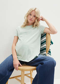 Camisetas premamá/de lactancia de algodón orgánico (2 unidades)