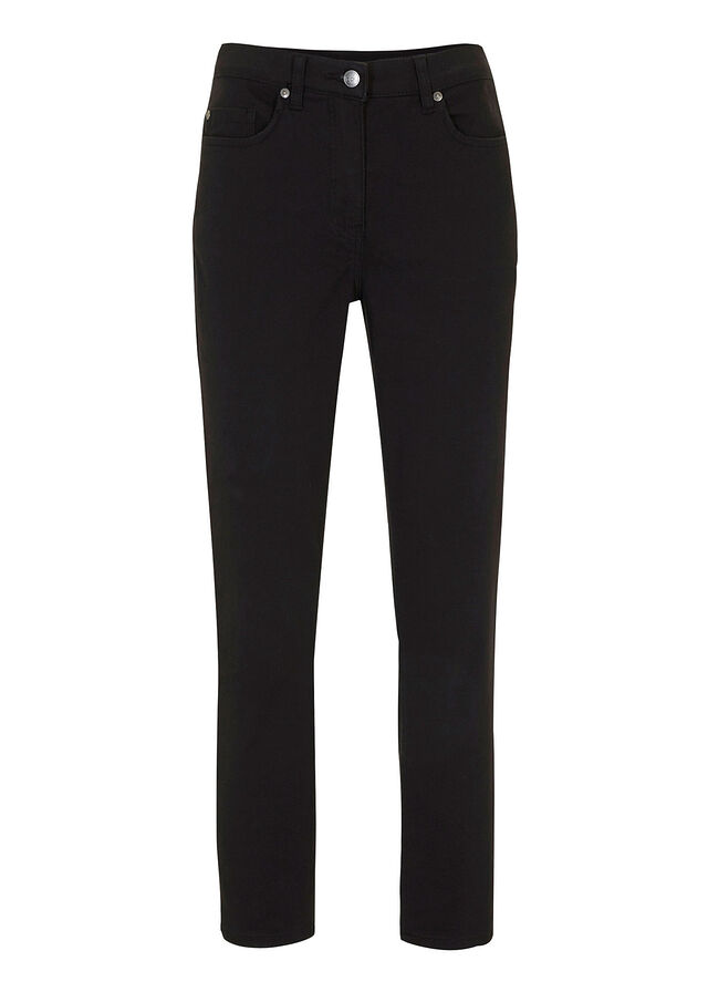 Pantalón elástico, de largo 7/8, high waist