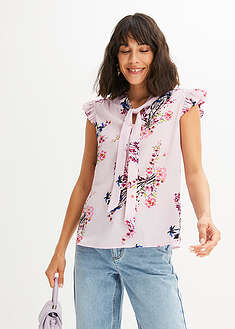 Blusa con volantes en las mangas