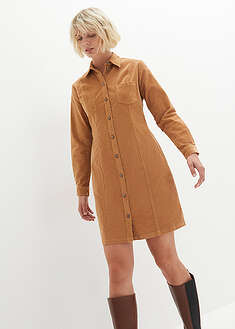 Vestido elástico de pana