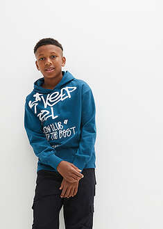 Sudadera con estampado de grafiti de algodón orgánico puro