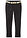 Pantalón tipo chino regular fit con cintura cómoda y cinturón, straight - Negro - bonprix