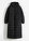 Abrigo largo guateado con capucha - Negro - bonprix