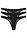 Minitanga de encaje elegante (3 unidades) - Negro - bonprix