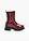 Botas con cordones y aspecto lacado - Rojo avellana de charol - bonprix