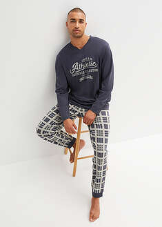 Pijama de algodón orgánico puro con mangas largas