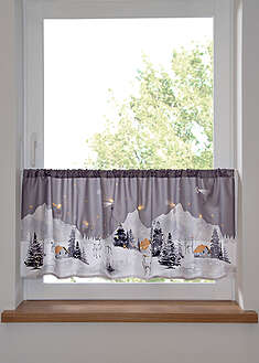 Cortina led con paisaje invernal