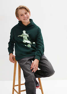 Sudadera con capucha en suave mezcla de algodón