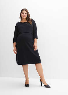 Vestido premamá y de lactancia 2 en 1 con hilo brillante