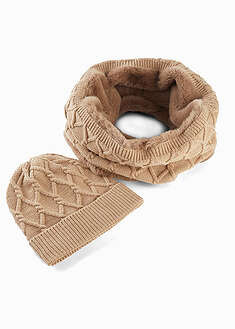 Braga de cuello y gorro (conjunto de 2 piezas)