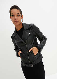 Cazadora holgada de estilo biker