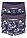 Bóxer de algodón orgánico para mujer (4 unidades) - Azul marino de flores + arándano - bonprix