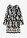 Vestido tipo túnica de viscosa fluida - Negro-blanco lana - bonprix