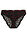 Braguita con encaje suave - Negro-rojo salsa - bonprix