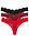 Tanga en V (3 unidades) - Negro-rojo salsa-rojo azalea - bonprix