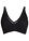 Bralette de canalé de algodón orgánico con encaje - Negro - bonprix