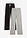 Pantalón de punto de algodón con elástico (2 unidades) - negro blanco gris claro jaspeado con rayas - bonprix
