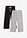 Pantalón capri de algodón con elástico (2 unidades) - Negro-gris claro jaspeado-blanco - bonprix