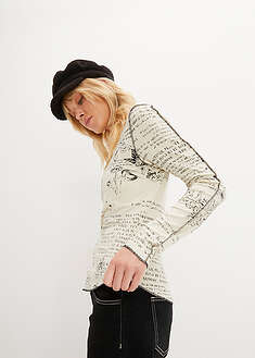 Camiseta de suave viscosa con manga larga