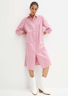 Vestido camisero de algodón puro