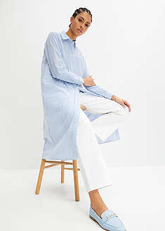 Vestido camisero de algodón puro