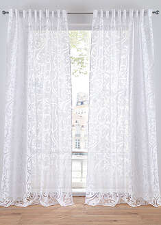 Cortina con transparencias y aros (1 unidad)