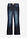 Vaqueros bootcut mid waist, elásticos - Azul marino desgastado - bonprix