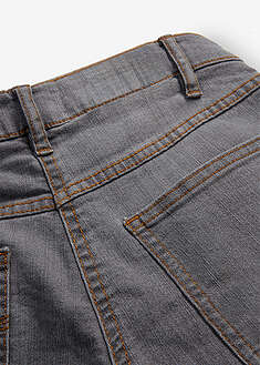 Vaqueros straight, mid waist, elásticos