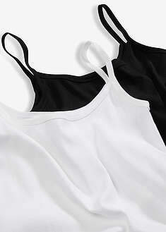 Top de algodón puro con tirantes finos (2 unidades)