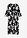 Vestido largo de viscosa fluida - negro-blanco con flores - bonprix