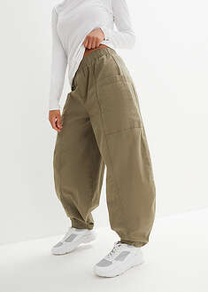 Pantalón de sarga ligero, ajuste bombacho