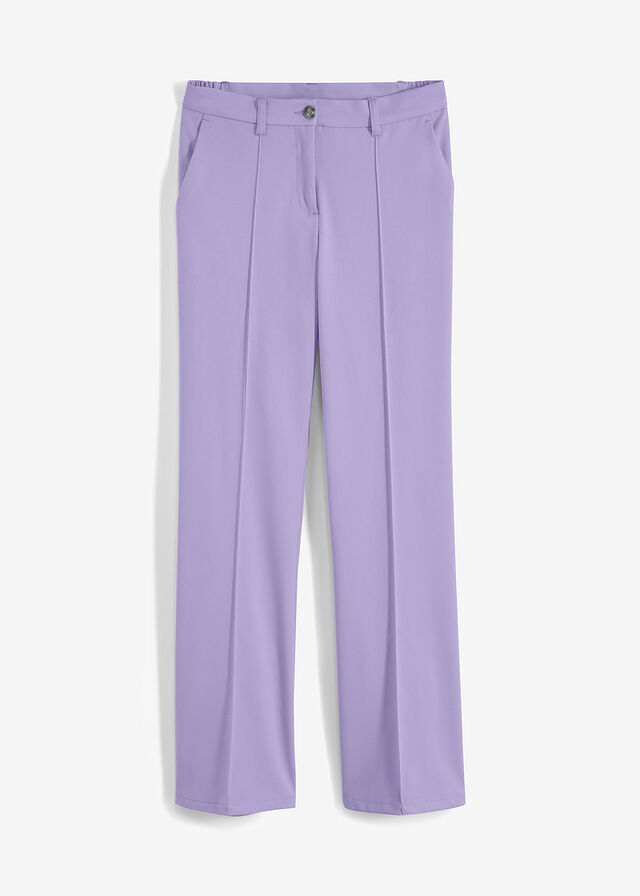Pantalones de traje con pernera acampanada