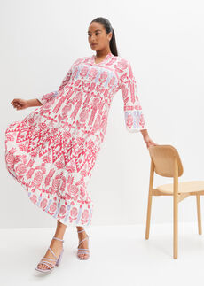 Vestido largo de viscosa fluida