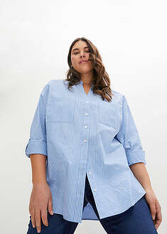 Blusa larga con mangas remangables